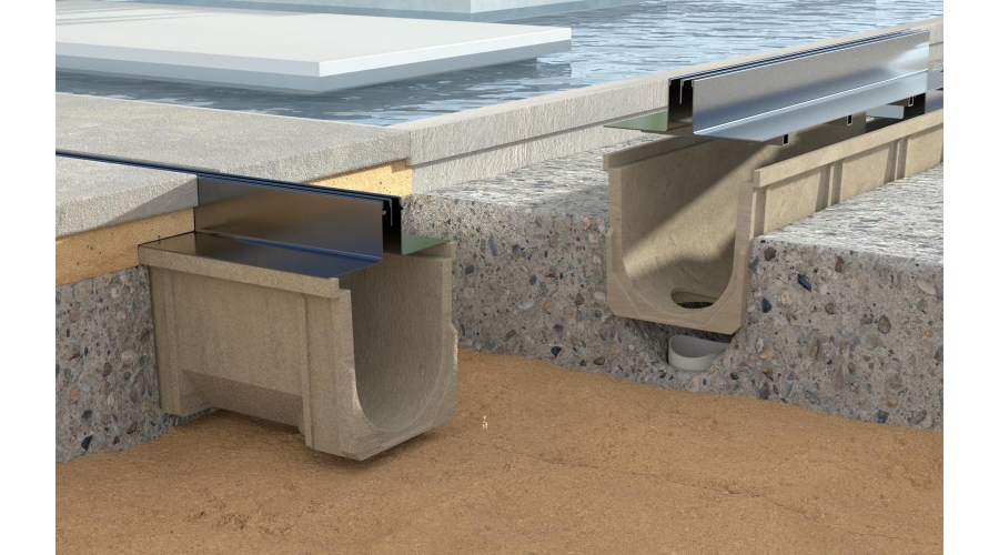 树脂排水沟+不锈钢盖板